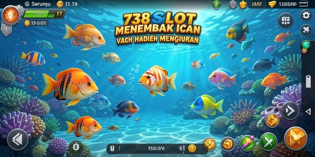 Gameplay Tembak Ikan yang penuh warna dan seru di 738SLOT.