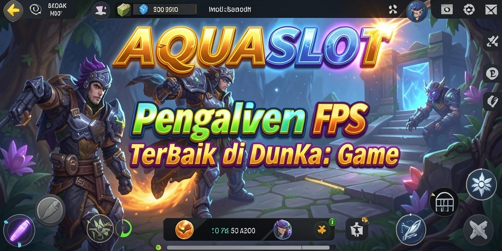 Tampilan gameplay AQUASLOT yang intens dan menegangkan.
