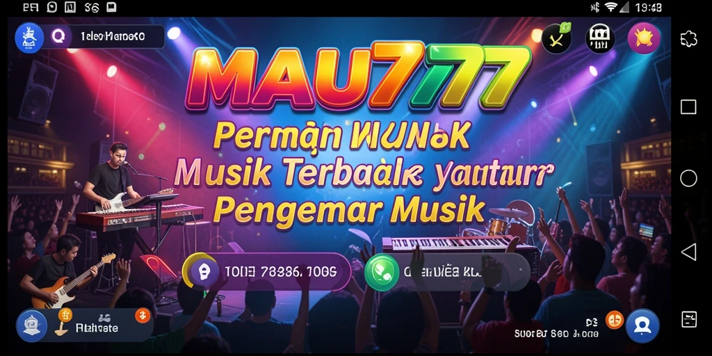 Tampilan gameplay MAU777 dengan berbagai tantangan musik.