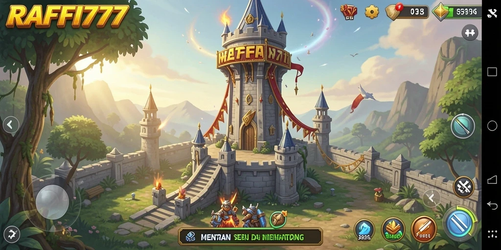 Tampilan gameplay seru dari RAFFI777 di Tower Defense.