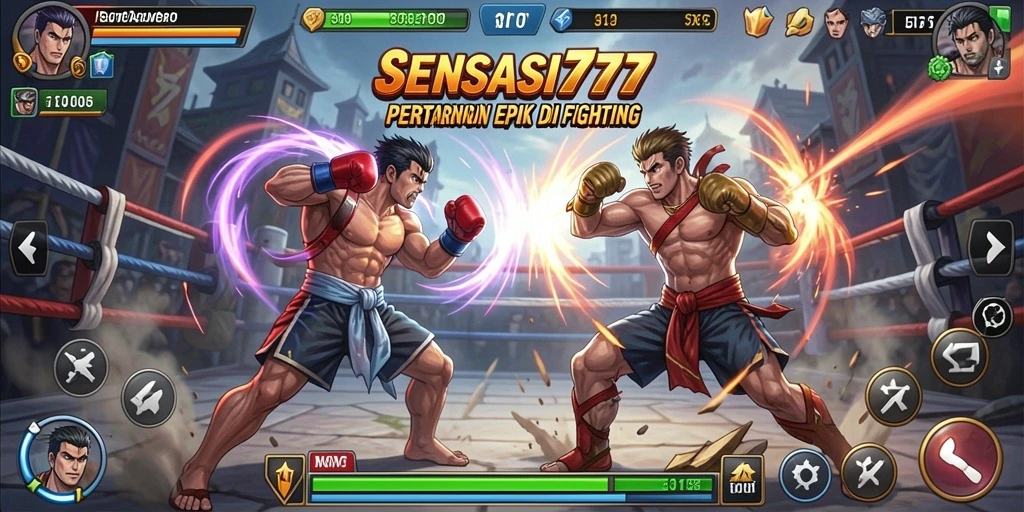 Gameplay SENSASI777 yang penuh aksi dan pertarungan seru.