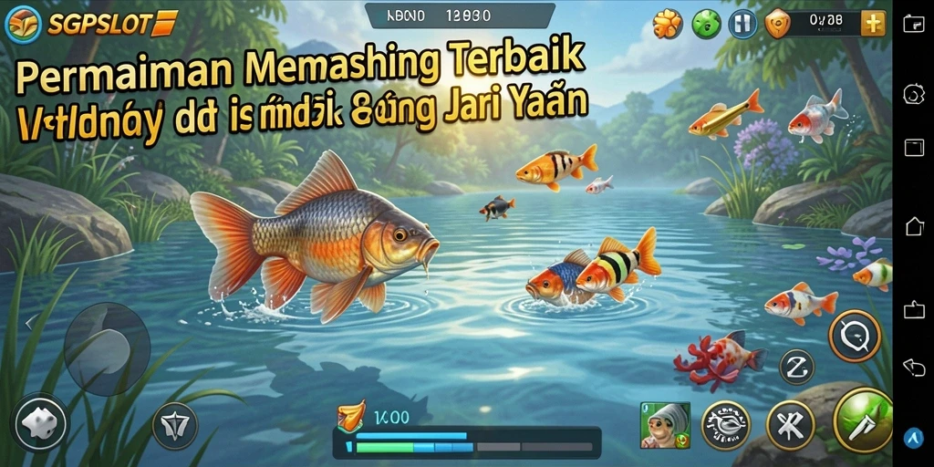 Tampilan gameplay SGPSLOT yang menampilkan aksi memancing yang seru dan menantang.