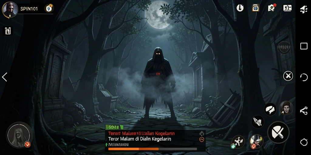 Gameplay menegangkan dengan suasana horor yang mencekam.