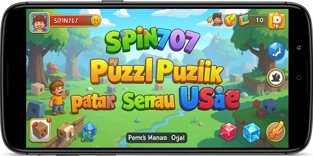 Tampilan menarik dari gameplay SPIN707 dengan teka-teki yang penuh warna.
