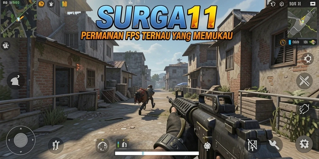 Gameplay menegangkan di SURGA11 dengan aksi FPS yang mendebarkan.
