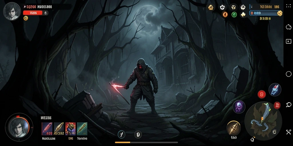 Gameplay menegangkan TO288 menampilkan suasana horor yang mendalam.
