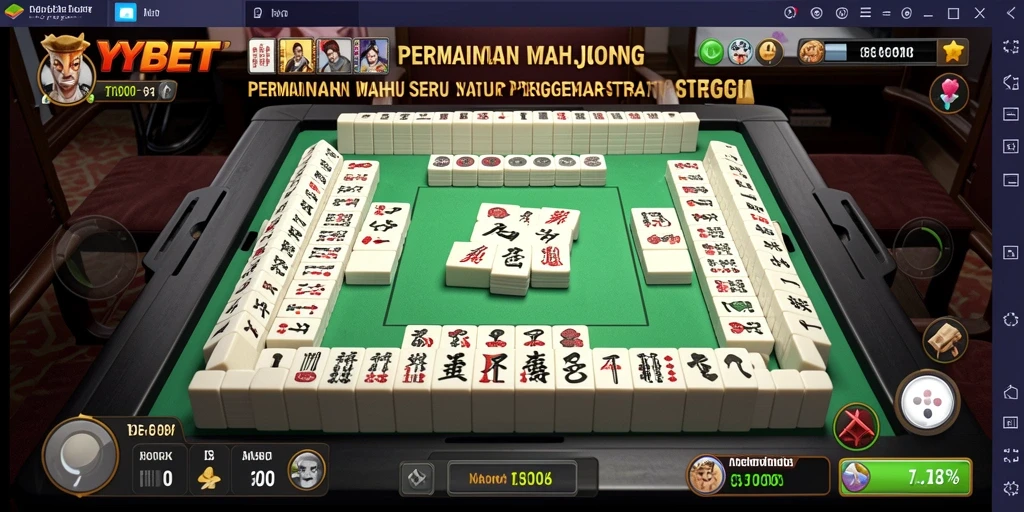 Tampilan menarik gameplay Mahjong di YYBET.